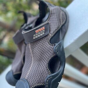 CROCS Brown and Black Men's Sandals